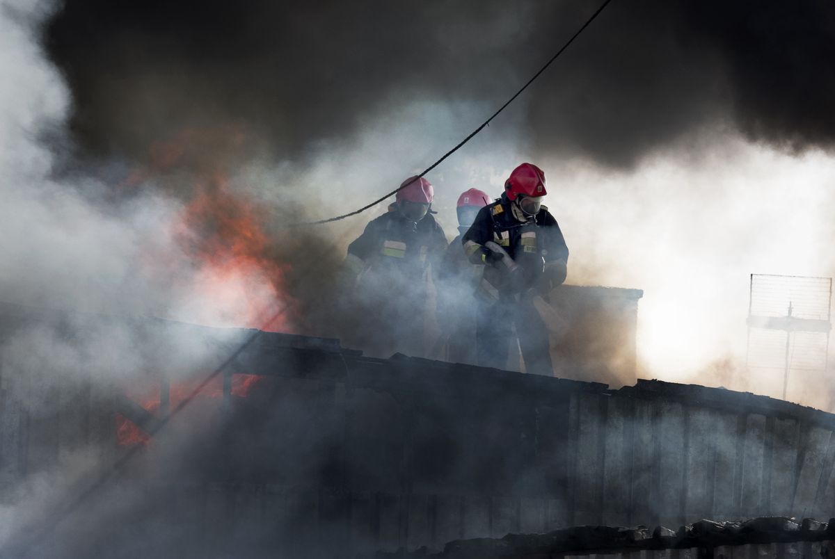 Groźny pożar na Podhalu. Strażacy w akcji