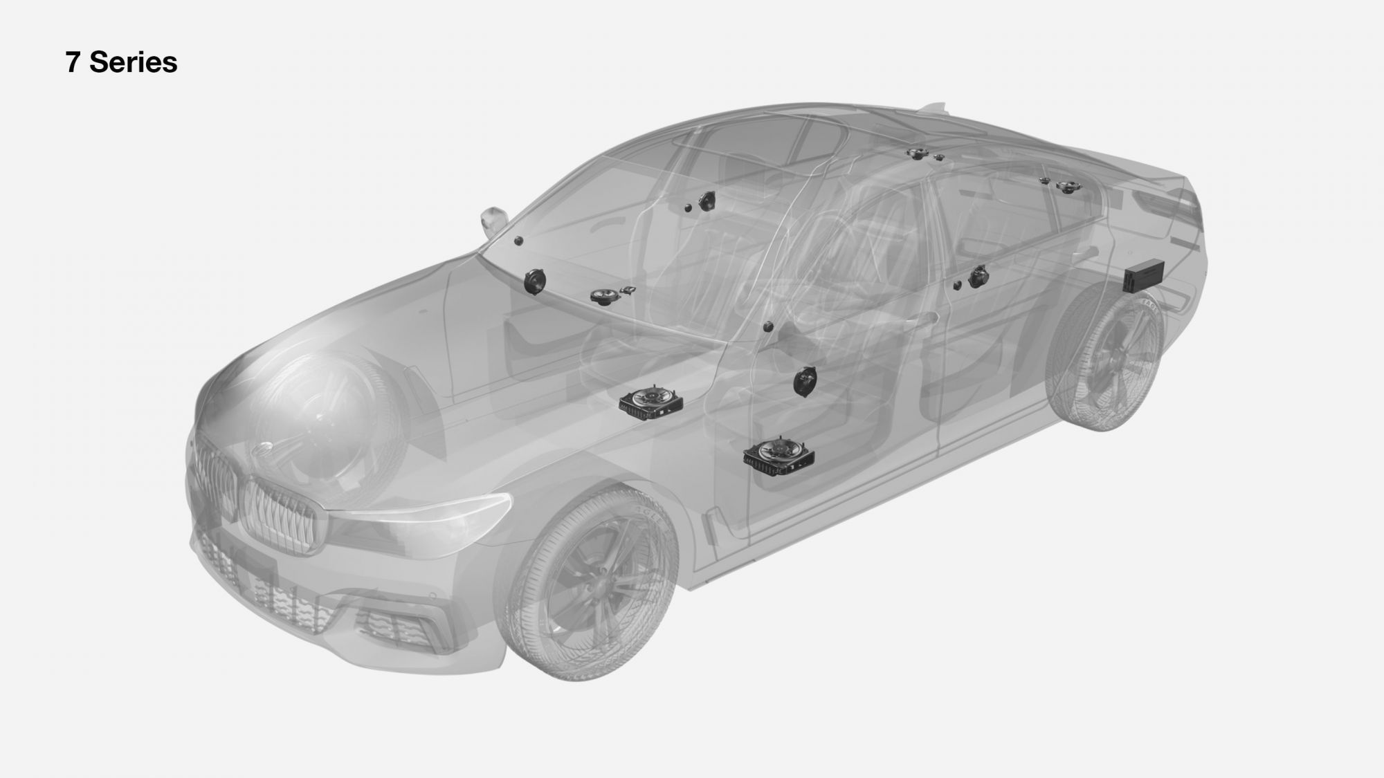 BMW 750i xDrive: Systemy wsparcia kierowcy, Night Vision, zdalne sterowanie i audio Bowers & Wilkins 39