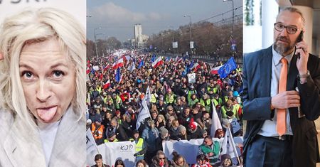 Gretkowska o demonstracjach KOD: "Partyjni faceci, którzy UCIEKAJĄ PRZED ALIMENTAMI"