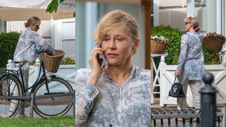 Katarzyna Warnke na rowerze