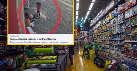 Gdańsk. 10-osobowa rodzina na łowach. Straszny widok w sklepie z zabawkami