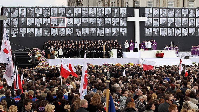 Memorial Service For Victims Of Polish Plane Crash
WARSAW, POLAND - APRIL 17:  Polish Catholic clergy lead mass during a memorial service for late Polish President Lech Kazcynski, his wife Maria and the 94 other people killed in the recent Polish presidential plane crash in Smolensk at a memorial service at Pilsudski Square on April 17, 2010 in Warsaw, Poland. Polish President Lech Kaczynski, his wife Maria and leading members of the Polish military, government and the arts were killed when the presidential plane they were traveling in crashed while attempting to land at Smolensk, Russia, on April 10. A memorial service for those killed is being held today and the state funeral for the Kaczysnkis is to be held at Wawel Castle in Cracow on Sunday.  (Photo by Sean Gallup/Getty Images)
Sean Gallup
Government, Politics, tragedy
