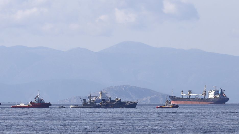 Grecja. Maersk Launceston bez uszkodzeń po zderzeniu z greckim okrętem wojennym