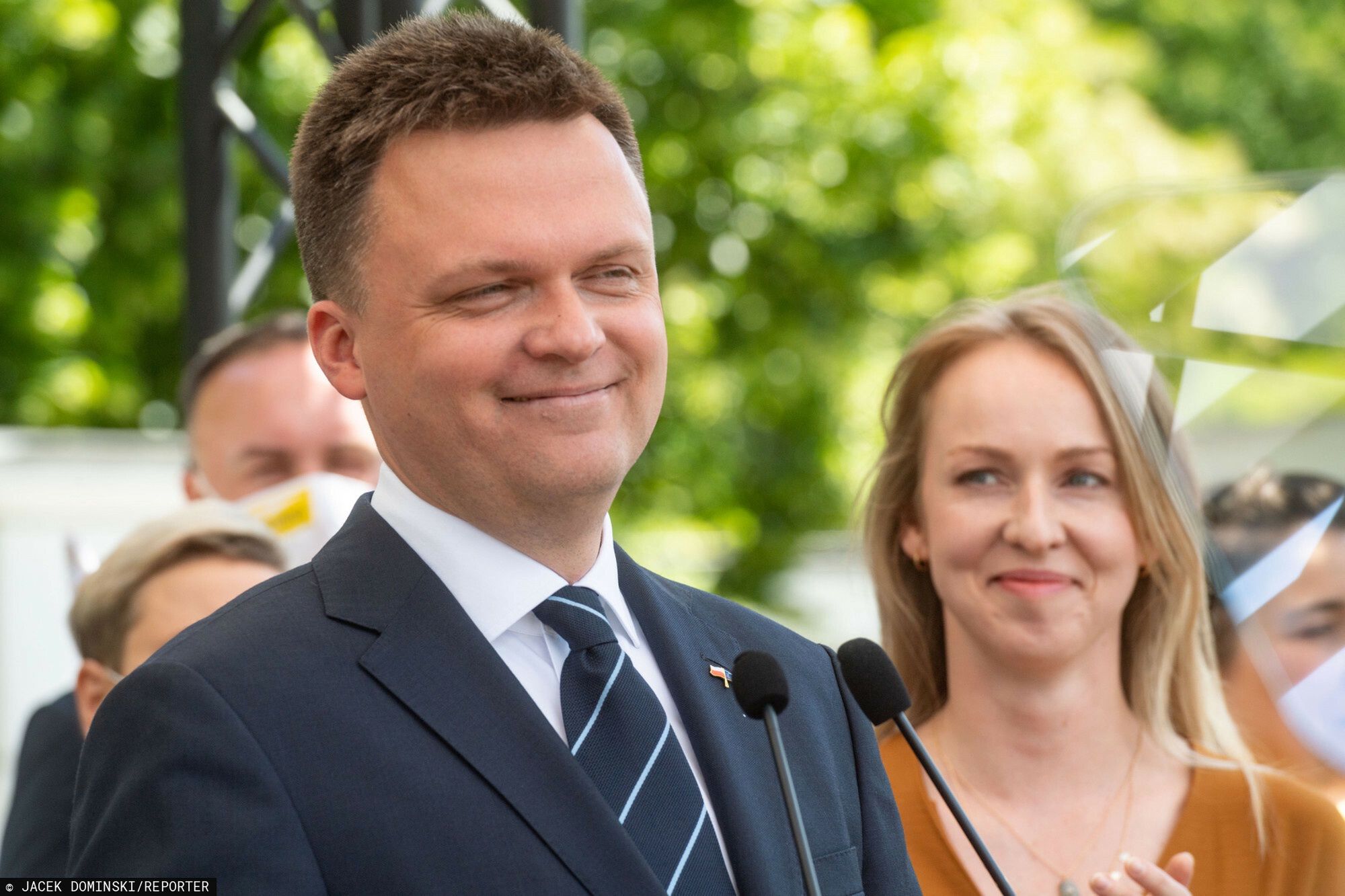 Szymon Hołownia z żoną