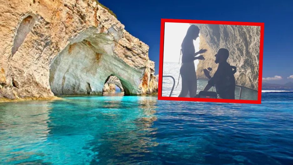 Zaręczyny Polaków hitem sieci. Zrzut ekranu Zante Magic Tours