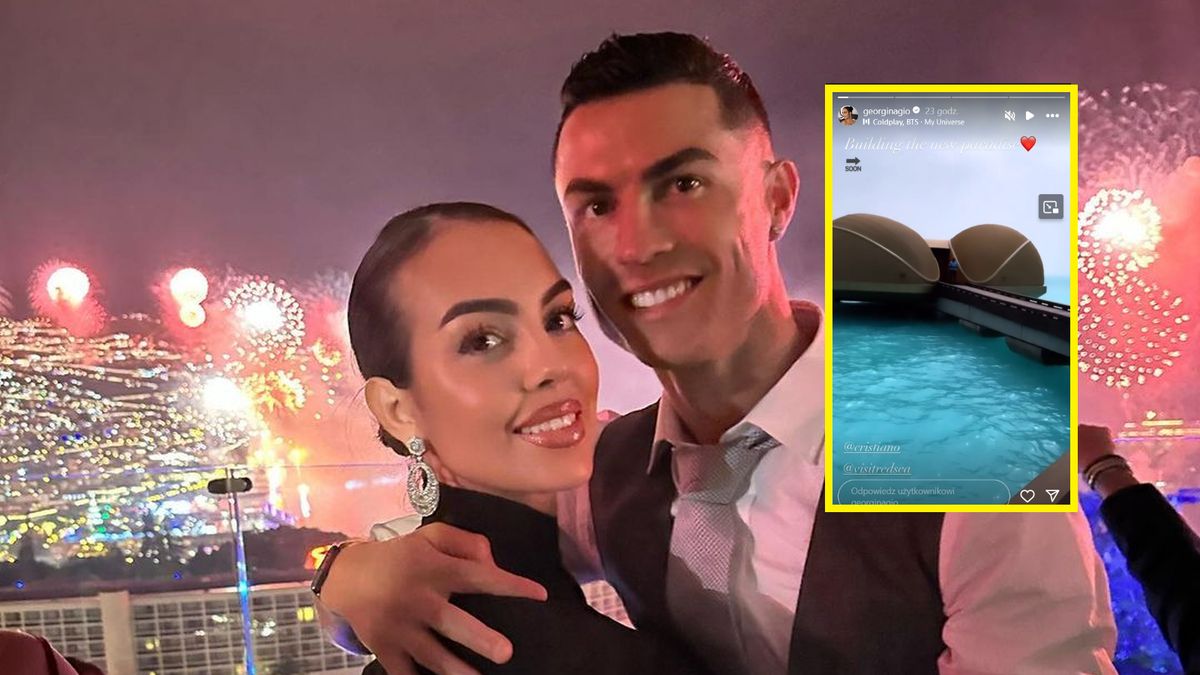 Na zdjęciu Georgina Rodriguez i Cristiano Ronaldo