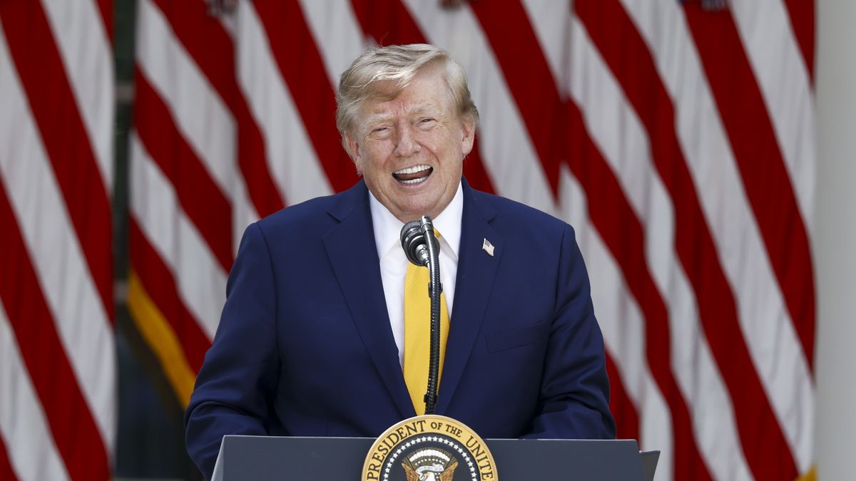 US President Donald Trump delivers remarks during an education event in the Rose Garden of the White House in Washington, DC, USA, 24 August 2026. President Trump and Secretary of Education McMahon highlighted the administration?s school choice program as the new academic year begins. EPA/WILL OLIVER / POOL Dostawca: PAP/EPA.