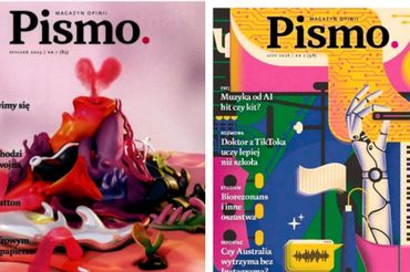 Okładki magazynu "Pismo"