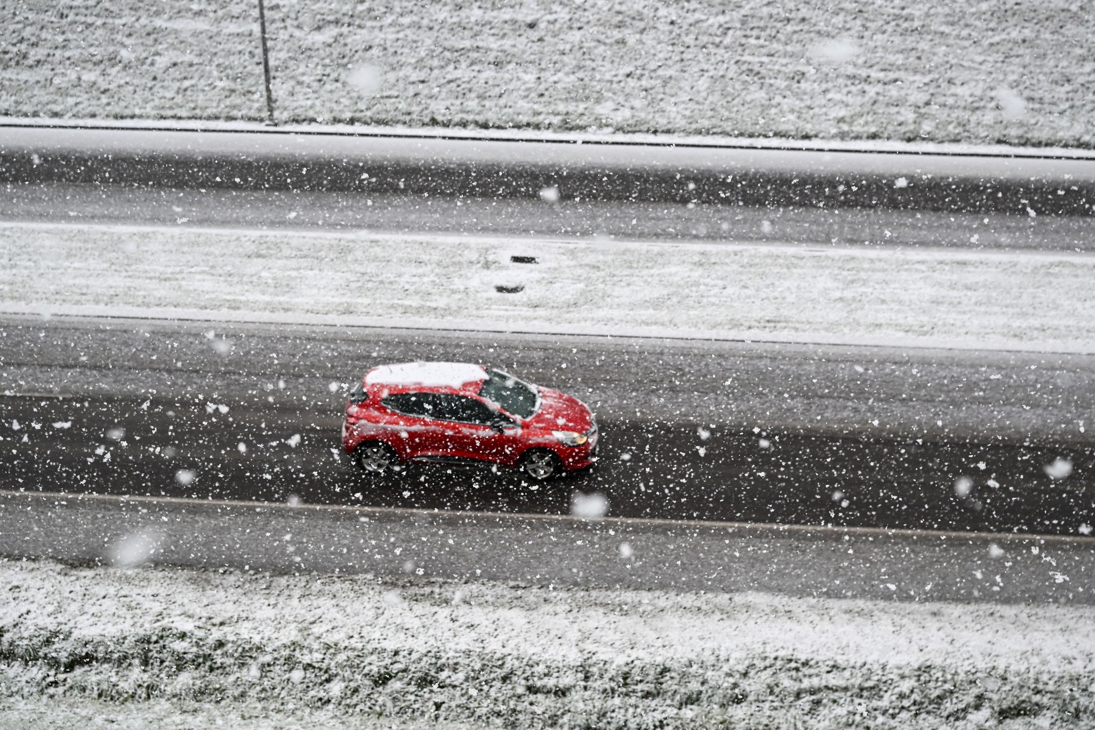 Intensywne opady śniegu w Przemyślu
