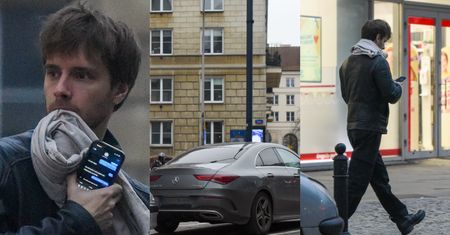 Maciej Musiał wozi się po stolicy mercedesem za 200 TYSIĘCY ZŁOTYCH i parkuje... na zakazie! (ZDJĘCIA)