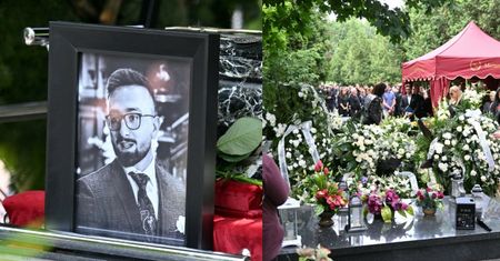Grób syna Sylwii Peretti przykrył stos wieńców. Napisy na szarfach poruszają do łez