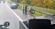 Z krzyżem i chorągiewką na kolanach do Częstochowy. Po autostradzie