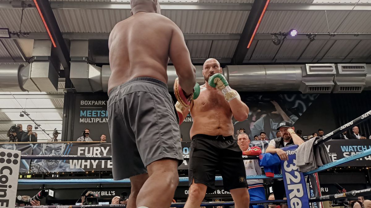 Zdjęcie okładkowe artykułu: WP SportoweFakty / Artur Mazur / Tyson Fury podczas treningu przed walką z Dillianem Whytem