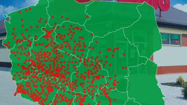 Sieć Dino na razie skupia się w środkowej i zachodniej części Polski