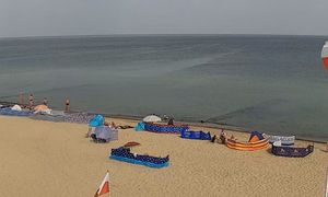 Ujęcie z Sarbinowa. Plażowicze nie powinni tak robić