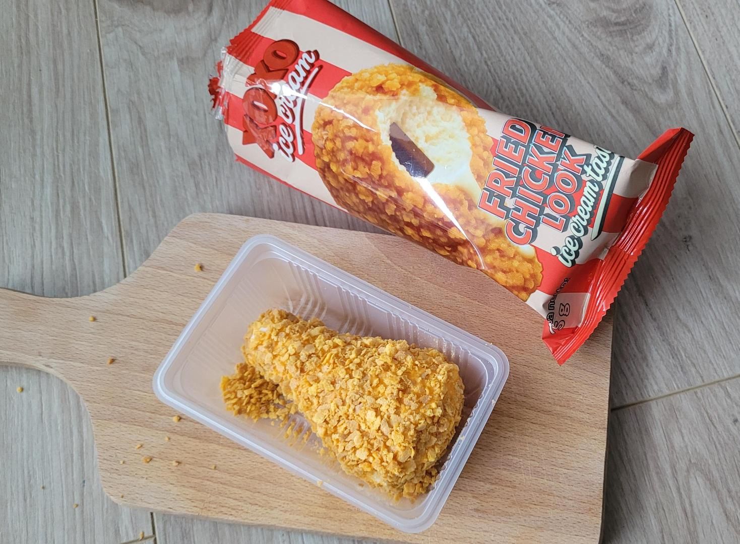 Lody jak smażony kurczak zadziwiają wyglądem