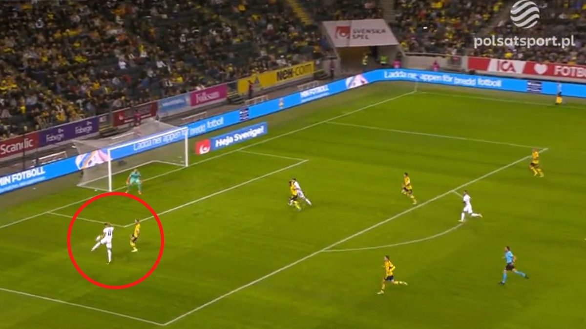 Twitter / Polsat Sport / Kapitalny gol Benjamina Sesko