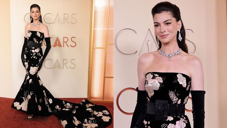 Anne Hathaway tego wieczoru zaprezentowała długą kreację