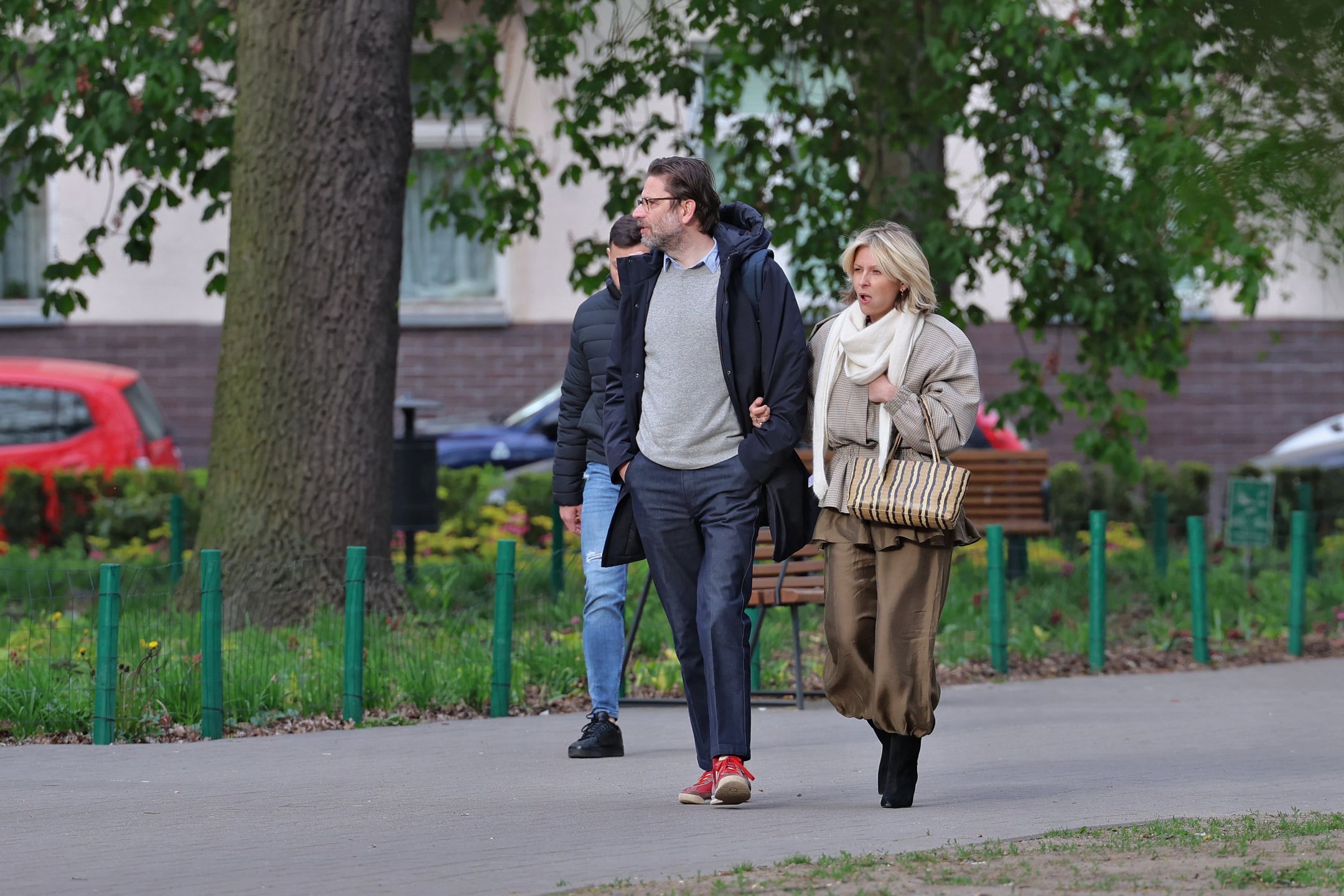 Marieta Żukowska z mężem na mieście
