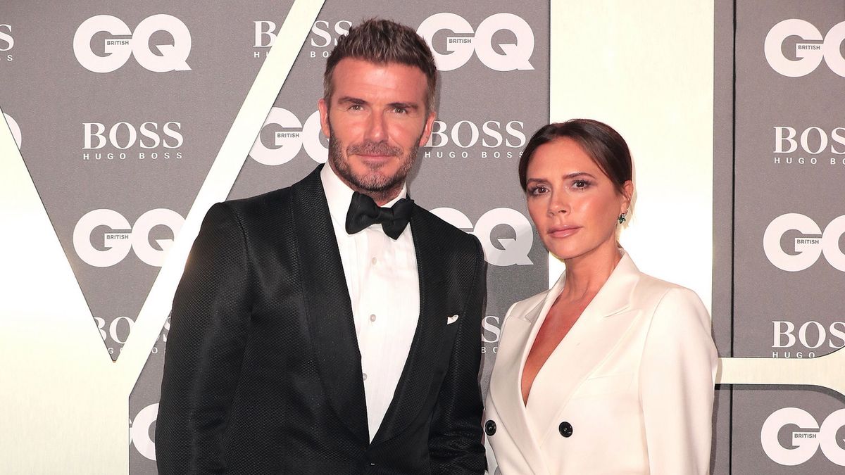David Beckham wraz z żoną Victorią