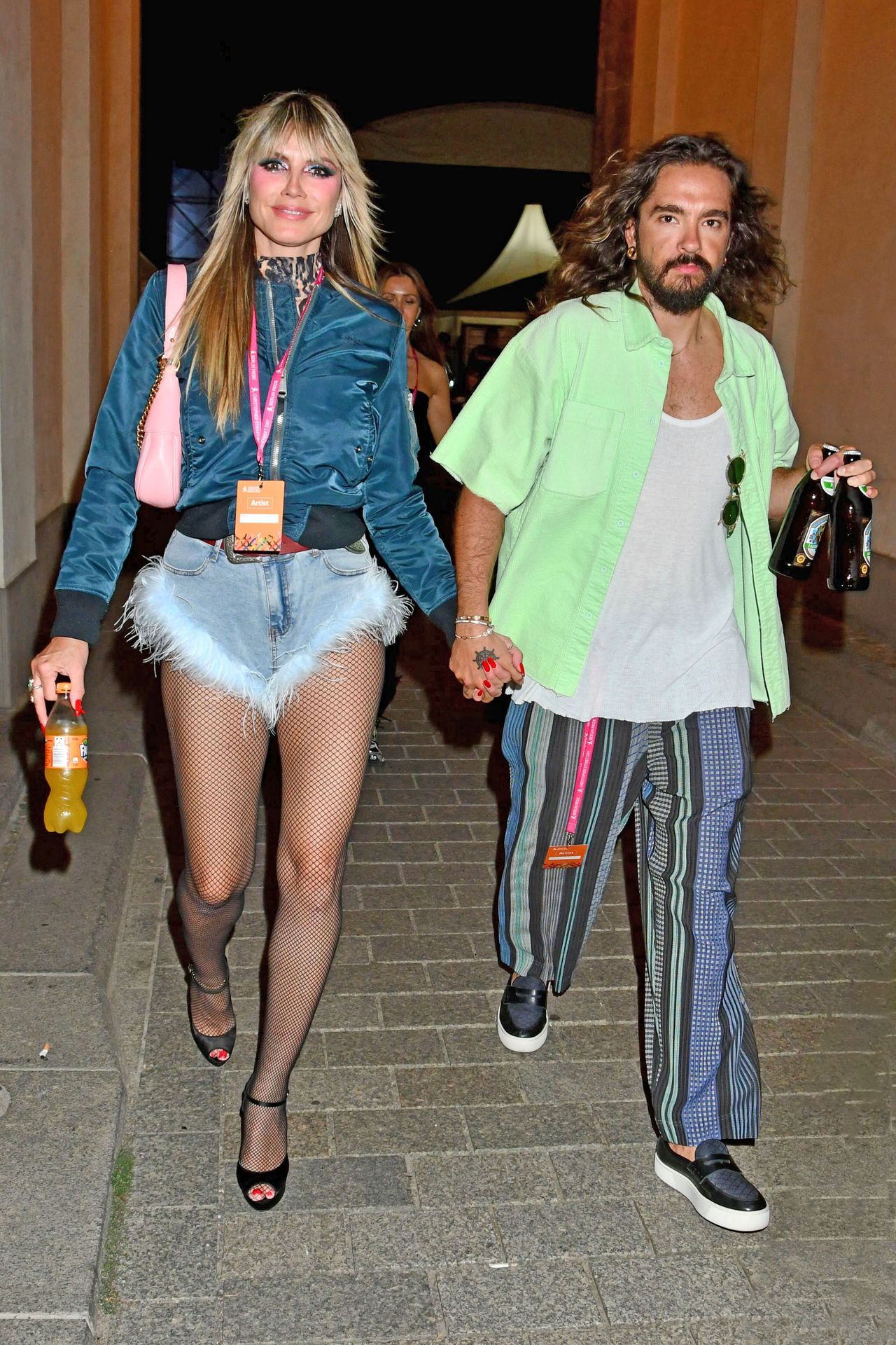 Heidi Klum i Tom Kaulitz przed koncertem Tokio Hotel