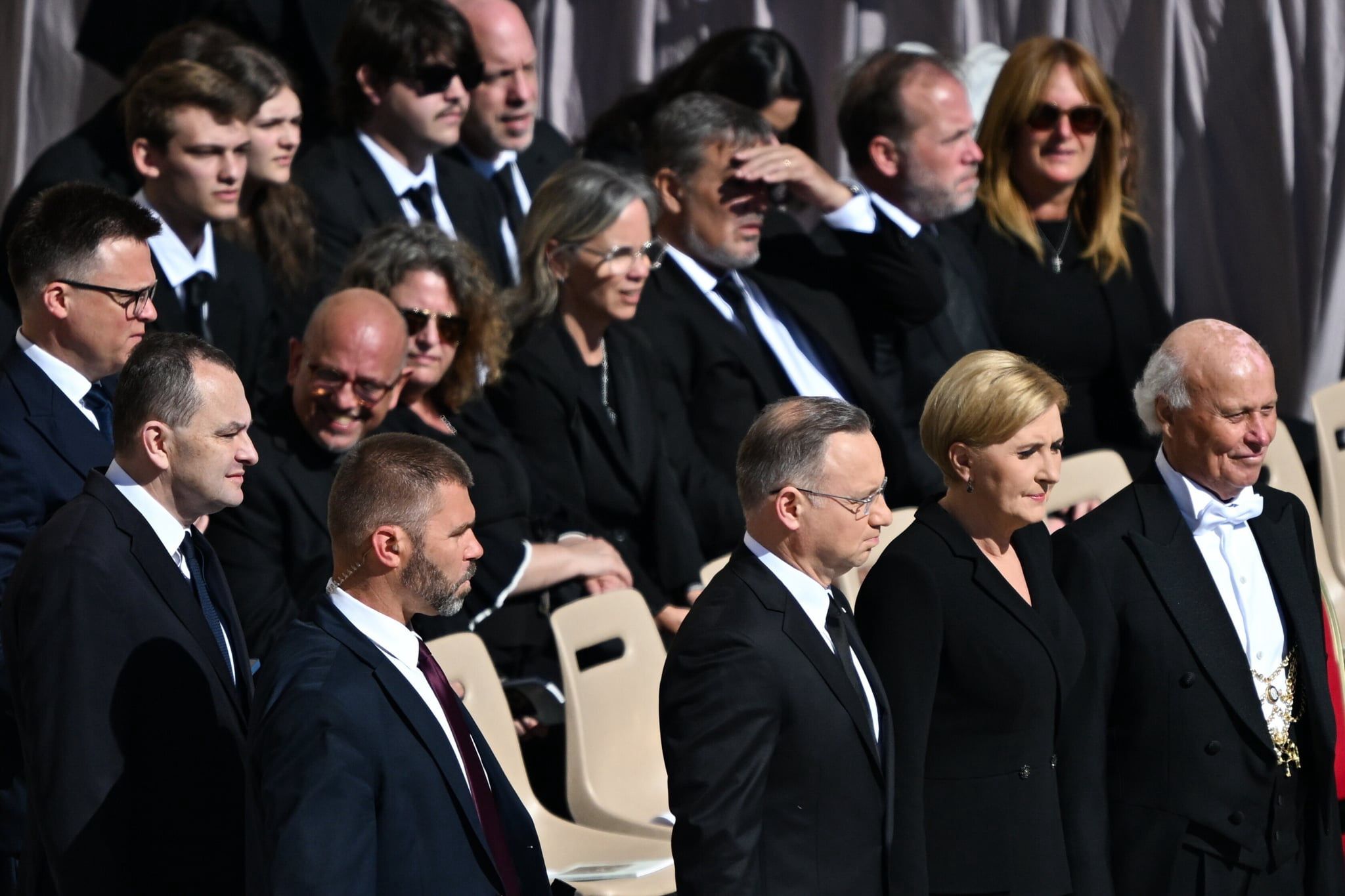 Agata Duda na pogrzebie papieża Franciszka 