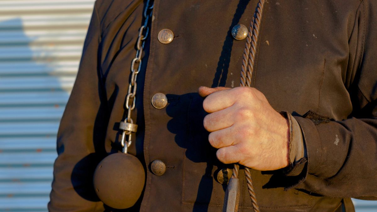 Kominiarz w uniformie