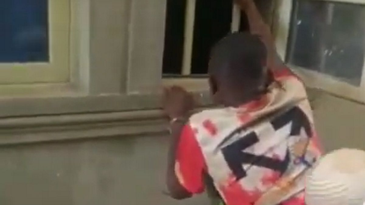 Złodziej pokazał swoje niezwykłe umiejętności