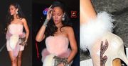 Rihanna w futrze idzie na imprezę sylwestrową (ZDJĘCIA)