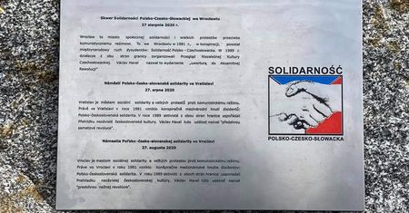 Wrocław. Nadanie nazwy skwerowi "Solidarności Polsko-Czesko-Słowackiej"