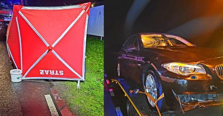 Policja: Noście odblaski! BMW i śmiertelny wypadek w Łódzkiem
