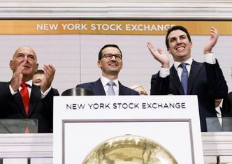 Premier Morawiecki na Wall Street. Otworzył sesję nowojorskiej giełdy