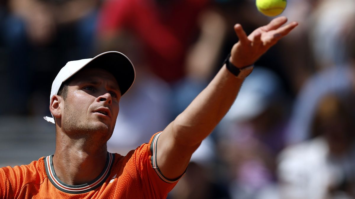 PAP/EPA / Yoan Valat / Na zdjęciu: Hubert Hurkacz