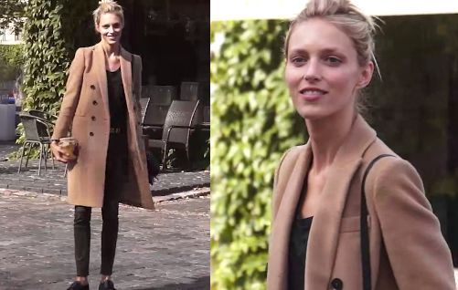 Anja Rubik pozuje na ulicy