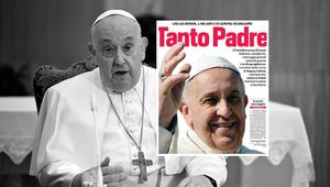 Piękniej się nie da. Włosi tak żegnają papieża. "Mistrz świata"