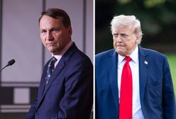 "To nie była pomyłka". Sikorski odpowiedział Trumpowi
