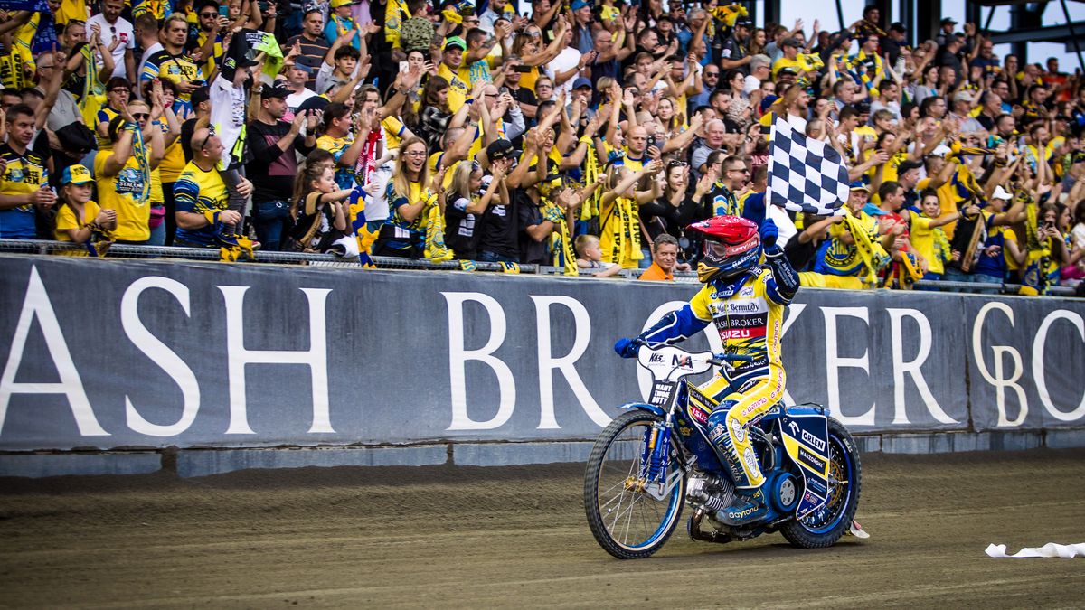 Bartosz Zmarzlik na stadionie w Gorzowie Wielkopolskim