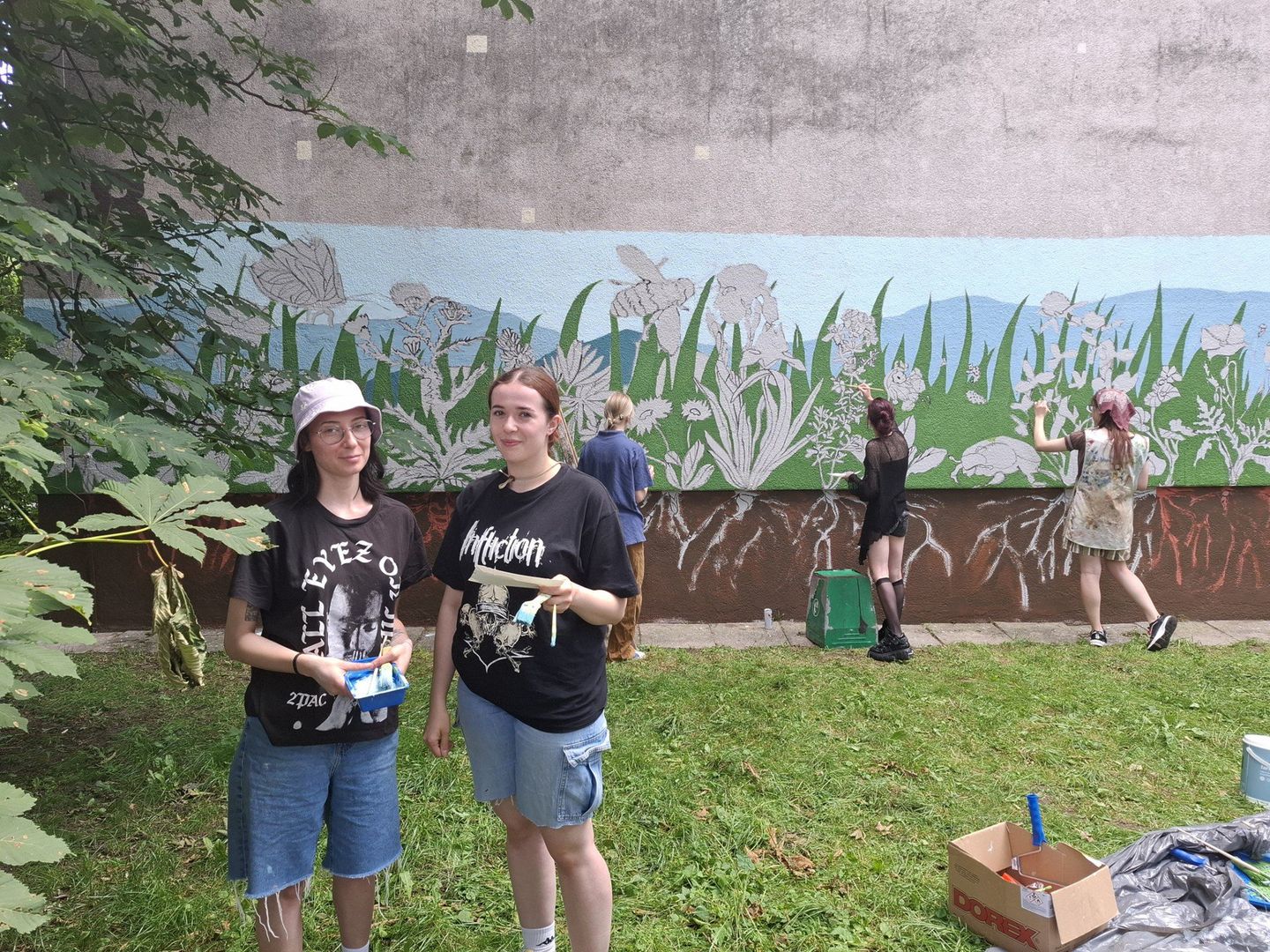 Tak powstają murale na krakowskim osiedlu