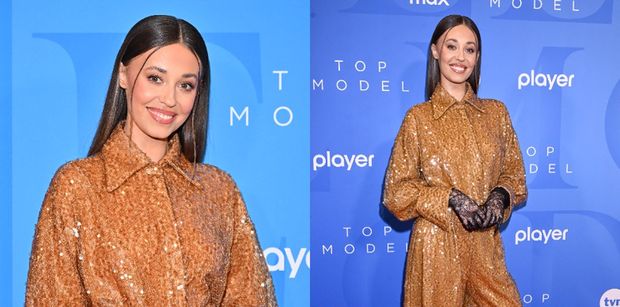 Izabella Krzan w cekinowym kombinezonie posyła uśmiechy podczas finału "Top Model" (ZDJĘCIA)