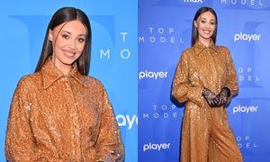 Izabella Krzan w cekinowym kombinezonie posyła uśmiechy podczas finału "Top Model" (ZDJĘCIA)