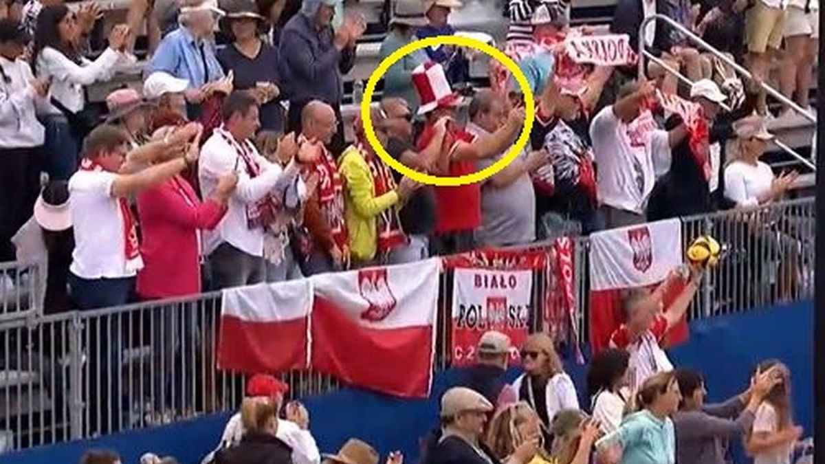 Polscy kibice w San Diego podczas meczu Igi Świątek