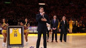 Wielki moment w NBA. Lakers uhonorowali Pau Gasola