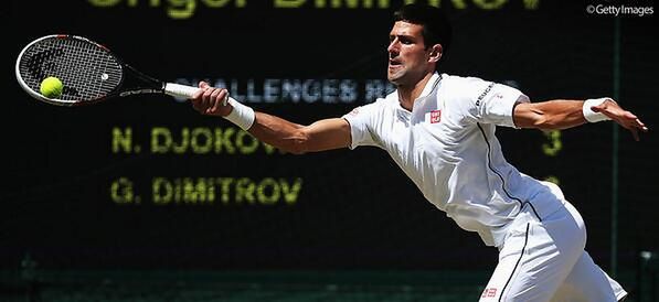 To piąty kolejny Wimbledon, w którym Djokovic dotarł do półfinału (Foto: Twitter)