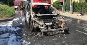 W Szamocinie spalił się Peugeot
