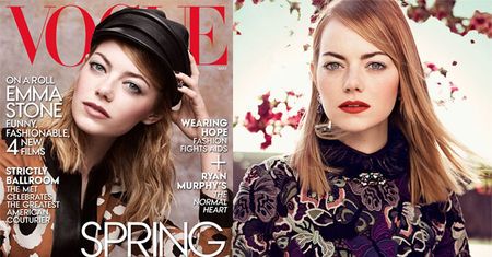 Emma Stone na okładce "Vogue'a"! PIĘKNA?