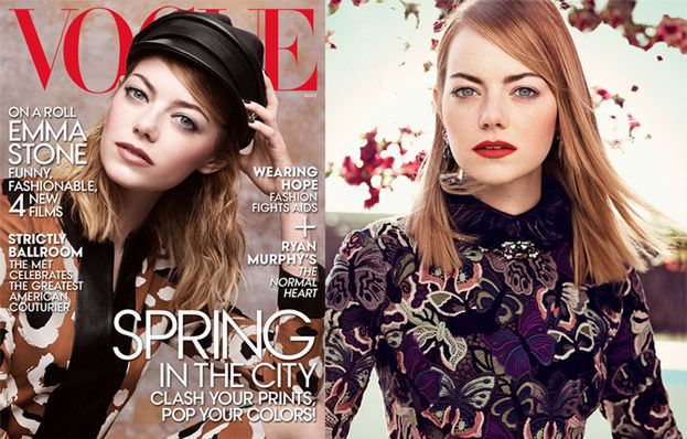 Emma Stone na okładce "Vogue'a"! PIĘKNA?