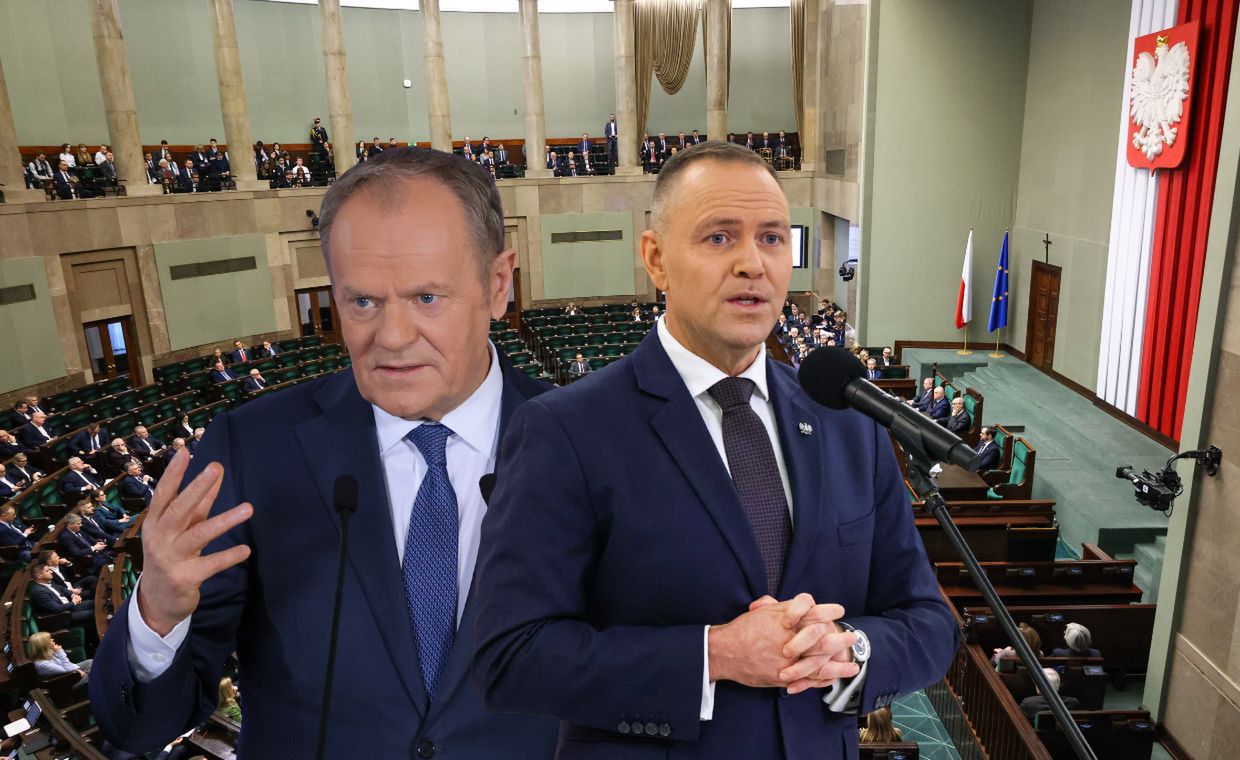 Tusk o Nawrockim na sali. "Może dotarły te słowa"