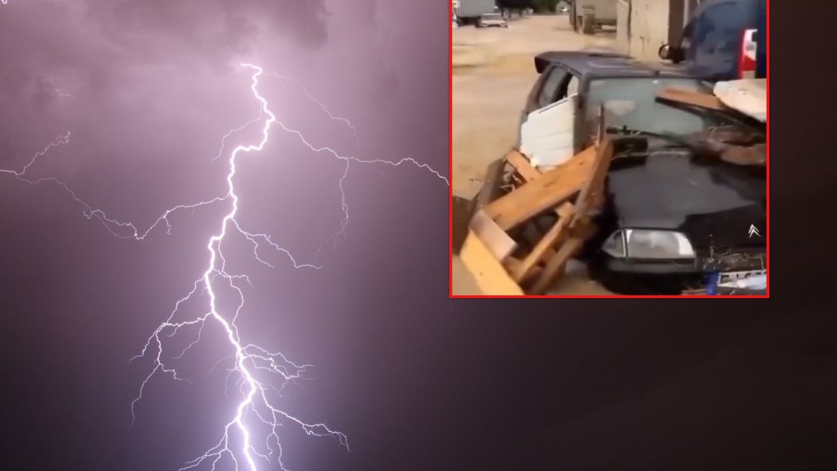 Gwałtowne burze we Francji.