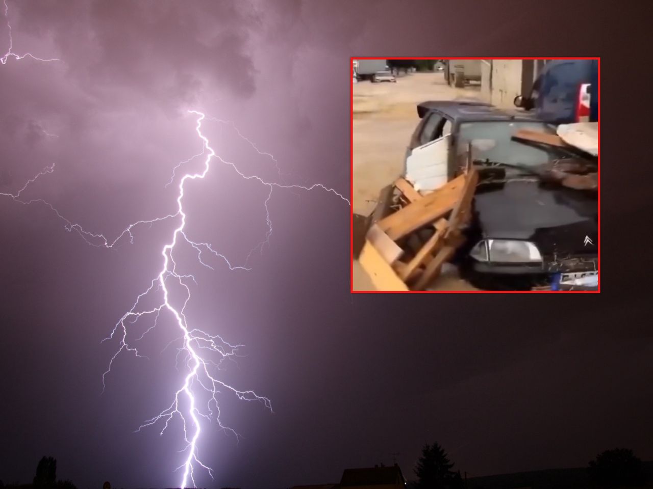 Severe storms in France.