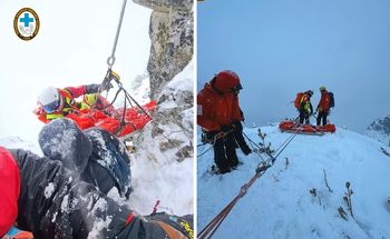 Tatry: turysta spadł 40 metrów. Wielogodzinna akcja ratunkowa